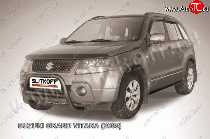 16 899 р. Кенгурятник d57 низкий  Suzuki Grand Vitara ( JT 3 двери,  JT 5 дверей) (2008-2012) 1-ый рестайлинг (Цвет: серебристый)  с доставкой в г. Воронеж