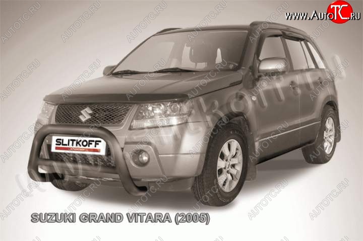 23 599 р. Кенгурятник d76 низкий Suzuki Grand Vitara JT 3 двери дорестайлинг (2005-2008) (Цвет: серебристый)  с доставкой в г. Воронеж