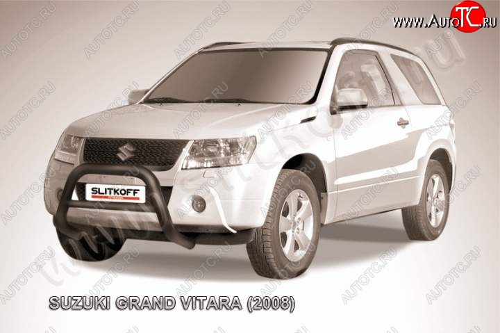 23 599 р. Кенгурятник d76 низкий Suzuki Grand Vitara JT 3 двери дорестайлинг (2005-2008) (Цвет: серебристый)  с доставкой в г. Воронеж