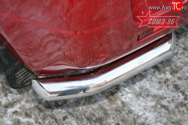 7 424 р. Защита заднего бампера из боковых уголков Souz-96 (d60) Suzuki Grand Vitara JT 3 двери дорестайлинг (2005-2008)  с доставкой в г. Воронеж