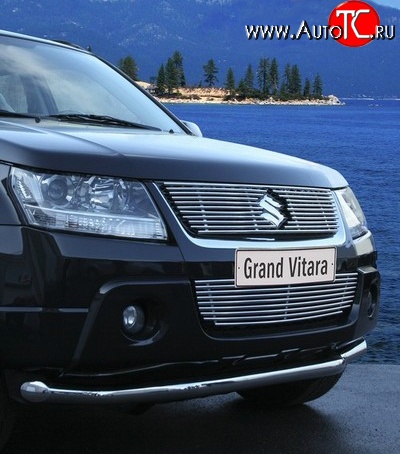 5 984 р. Декоративная вставка решетки радиатора Novline Suzuki Grand Vitara JT 5 дверей дорестайлинг (2005-2008)  с доставкой в г. Воронеж
