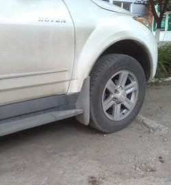 649 р. Универсальные задние брызговики (широкие) ПТП64 Uni3 SSANGYONG Korando 3 рестайлинг 1 (2013-2017)  с доставкой в г. Воронеж. Увеличить фотографию 10