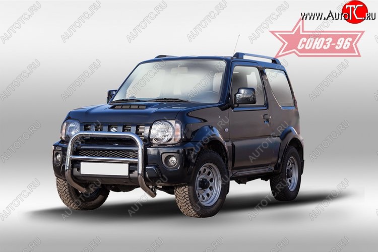 9 899 р. Защита переднего бампера Souz-96 (d60)  Suzuki Jimny  JB23/JB43 (2012-2018) 2-ой рестайлинг  с доставкой в г. Воронеж