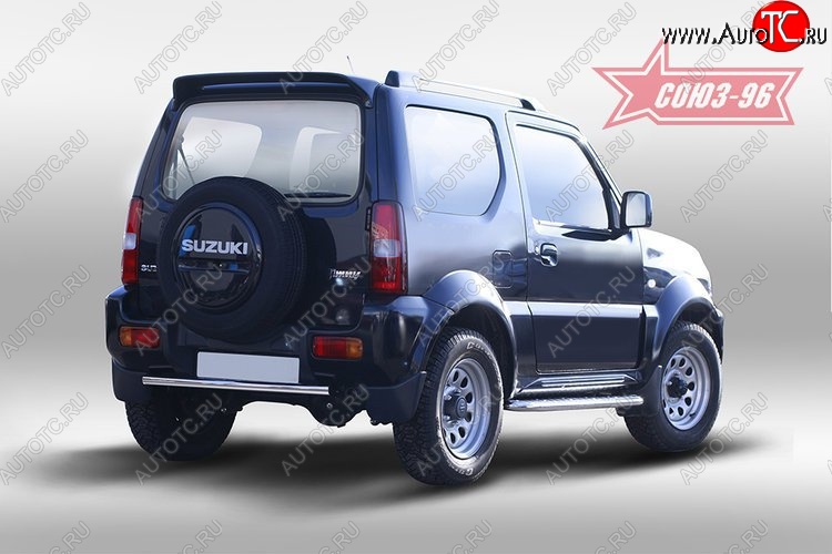 8 279 р. Защита заднего бампера Souz-96 (d42) Suzuki Jimny JB23/JB43 2-ой рестайлинг (2012-2018)  с доставкой в г. Воронеж