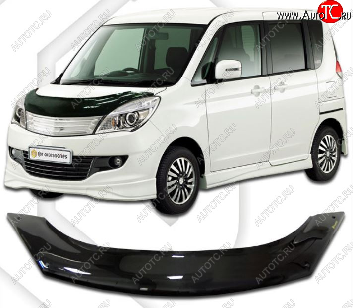 2 199 р. Дефлектор капота CA-Plastic Suzuki Solio дорестайлинг (2010-2013) (Classic черный, Без надписи) с доставкой в г. Воронеж Увеличить фотографию 1 2 199 р. Дефлектор капота CA-Plastic Suzuki Solio дорестайлинг (2010-2013) (Classic черный, Без надписи) с доставкой в г. Воронеж