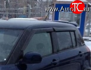 999 р. Комплект дефлекторов окон (ветровиков) 4 шт. (хетчбек) Russtal Suzuki Swift ZC дорестайлинг, хэтчбэк 5 дв. (2003-2008)  с доставкой в г. Воронеж