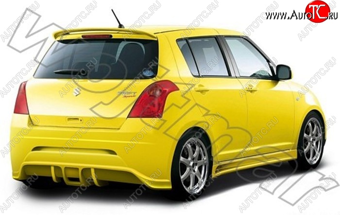 27 899 р. Задний бампер R1 Suzuki Swift ZC дорестайлинг, хэтчбэк 5 дв. (2003-2008)  с доставкой в г. Воронеж