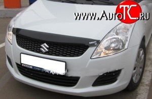 959 р. Дефлектор капота NovLine  Suzuki Swift  ZC72S (2010-2016) дорестайлинг, хэтчбэк 5 дв., рестайлинг, хэтчбэк 5 дв.  с доставкой в г. Воронеж