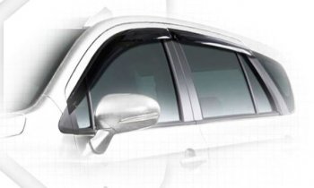 2 699 р. Дефлектора окон CA-Plastiс Suzuki SX4 JYB, JYA хэтчбэк дорестайлинг (2013-2016) (серия Classic полупрозрачный, Без хром.молдинга)  с доставкой в г. Воронеж. Увеличить фотографию 2
