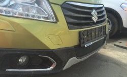 1 469 р. Сетка на бампер Russtal (черная) Suzuki SX4 JYB, JYA хэтчбэк дорестайлинг (2013-2016)  с доставкой в г. Воронеж. Увеличить фотографию 2