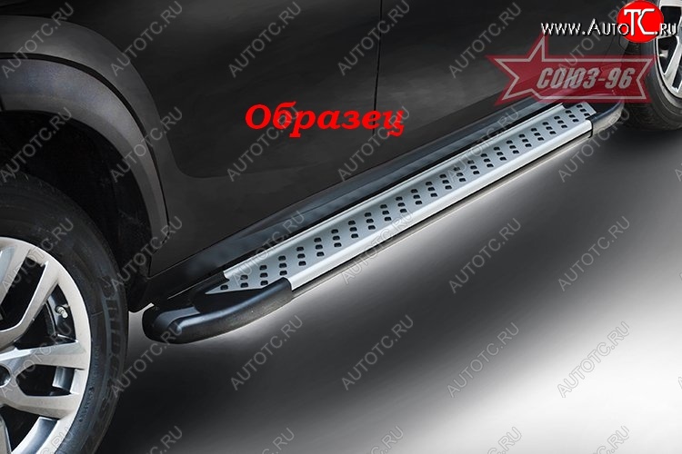 8 639 р. Пороги из алюминиевого профиля Souz-96 Suzuki SX4 JYB, JYA хэтчбэк дорестайлинг (2013-2016)  с доставкой в г. Воронеж
