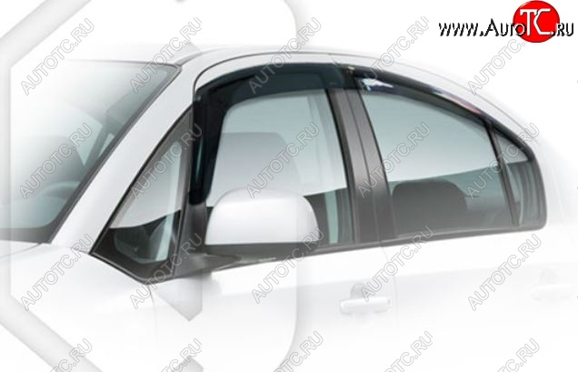 2 079 р. Дефлектора окон CA-Plastic  Suzuki SX4  GYC21S (2006-2012) дорестайлинг седан (Classic полупрозрачный)  с доставкой в г. Воронеж