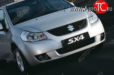 37 099 р. Передний бампер TYG Suzuki SX4 GYC21S дорестайлинг седан (2006-2012) (Неокрашенный)  с доставкой в г. Воронеж