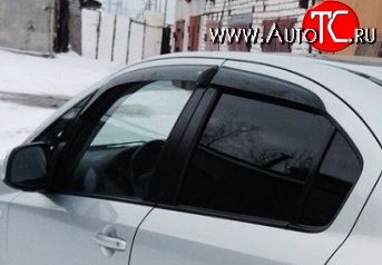 999 р. Комплект дефлекторов окон (ветровиков) 4 шт. (седан) Russtal Suzuki SX4 GYA,GYB  рестайлинг, хэтчбэк (2010-2016)  с доставкой в г. Воронеж
