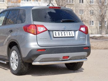 15 999 р. Одинарная защита заднего бампера из трубы диаметром 63 мм SLITKOFF  Suzuki Vitara  LY (2015-2019) дорестайлинг  с доставкой в г. Воронеж. Увеличить фотографию 3