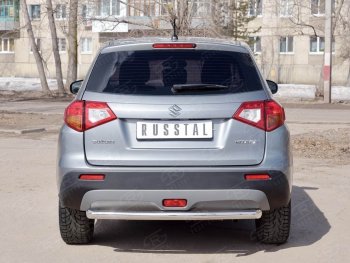 15 249 р. Одинарная защита заднего бампера из трубы диаметром 63 мм SLITKOFF  Suzuki Vitara  LY (2015-2019) дорестайлинг  с доставкой в г. Воронеж. Увеличить фотографию 3