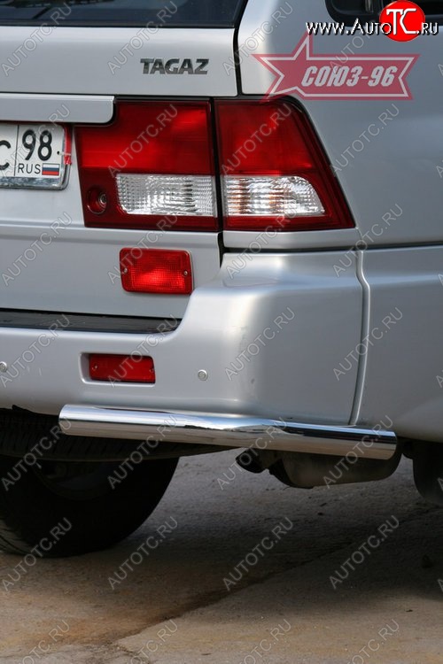 7 739 р. Защита заднего бампера Souz-96 (d60)  ТАГАЗ Road Partner (2007-2011)  с доставкой в г. Воронеж