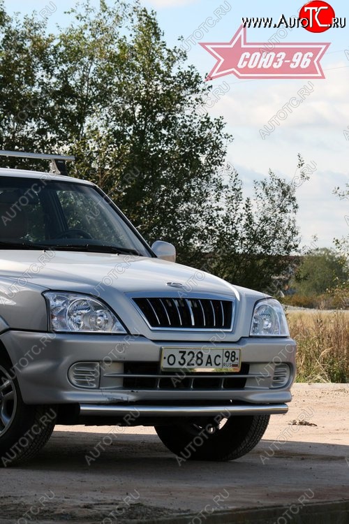 8 234 р. Защита переднего бампера одинарная Souz-96 (d60)  ТАГАЗ Road Partner (2007-2009)  с доставкой в г. Воронеж