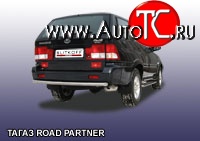 8 999 р. Одинарная защита заднего бампера из трубы диаметром 57 мм Slitkoff  ТАГАЗ Road Partner (2009-2011) (Цвет: нержавеющая полированная сталь)  с доставкой в г. Воронеж