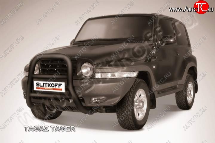 25 999 р. Кенгурятник d76 высокий ТАГАЗ Tager 3d (2008-2012) (Цвет: серебристый)  с доставкой в г. Воронеж