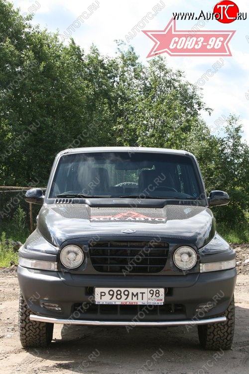 9 449 р. Защита переднего бампера Souz-96 (d42) ТАГАЗ Tager 5d (2008-2012)  с доставкой в г. Воронеж