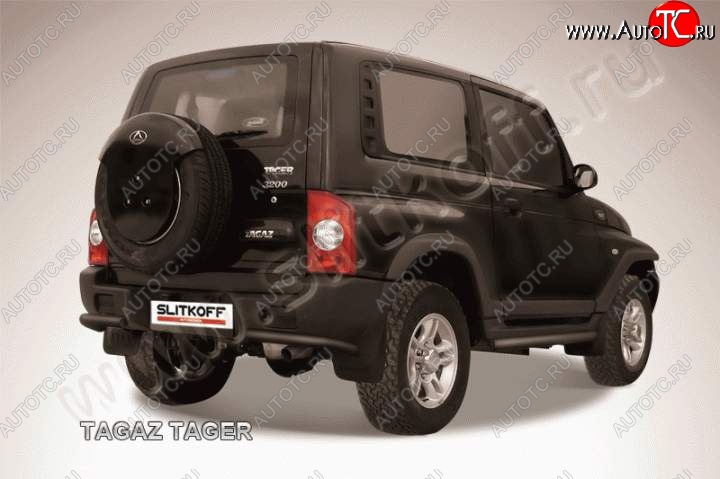 4 999 р. Уголки d57  ТАГАЗ Tager  3d (2008-2012) (Цвет: серебристый)  с доставкой в г. Воронеж