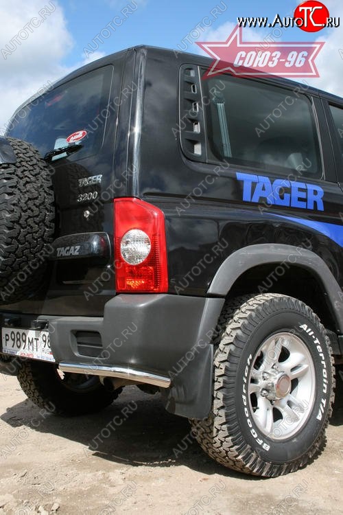 6 839 р. Защита заднего бампера Souz-96 (d42)  ТАГАЗ Tager  3d (2008-2012)  с доставкой в г. Воронеж