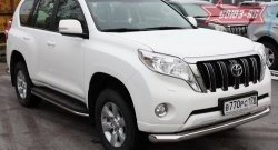 Защита переднего бампера одинарная Souz-96 (d76) Toyota Land Cruiser Prado  J150 (2013-2017) 1-ый рестайлинг