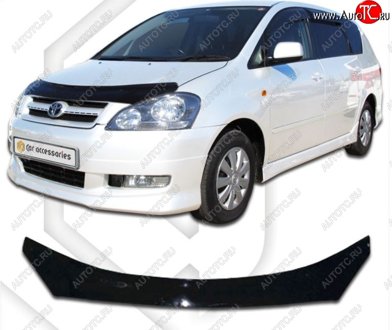 2 159 р. Дефлектор капота CA-Plastiс Toyota Picnic XM20 дорестайлинг (2001-2003) (Classic черный, Без надписи)  с доставкой в г. Воронеж
