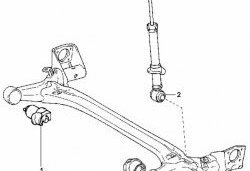 2 299 р. Полиуретановый сайлентблок балки задней подвески Точка Опоры  Toyota Allex  E12# - Wish  XE10  с доставкой в г. Воронеж. Увеличить фотографию 2