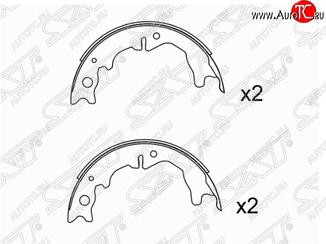 2 539 р. Колодки ручного тормоза SAT  Toyota Altezza - Verossa  с доставкой в г. Воронеж