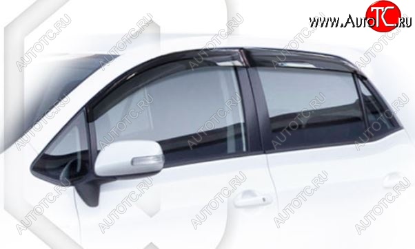 1 899 р. Дефлектора окон CA-Plastiс  Toyota Auris  E150 (2006-2010) хэтчбэк 5 дв. дорестайлинг (Classic полупрозрачный, Без хром.молдинга)  с доставкой в г. Воронеж
