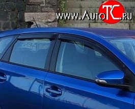 999 р. Комплект дефлекторов окон (ветровиков) 4 шт. 5 дв. (рестайлинг) Russtal Toyota Auris E150 хэтчбэк 5 дв. дорестайлинг (2006-2010)  с доставкой в г. Воронеж