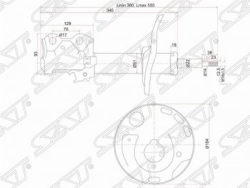 3 699 р. Левый амортизатор передний SAT Toyota Auris E150 хэтчбэк 5 дв. дорестайлинг (2006-2010)  с доставкой в г. Воронеж. Увеличить фотографию 1