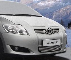 377 р. Декоративная вставка решетки радиатора Novline Toyota Auris E150 хэтчбэк 5 дв. дорестайлинг (2006-2010)  с доставкой в г. Воронеж. Увеличить фотографию 1