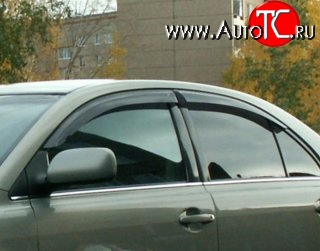 999 р. Комплект дефлекторов окон (ветровиков) 4 шт. (седан) Russtal Toyota Avensis T250 универсал дорестайлинг (2003-2006)  с доставкой в г. Воронеж