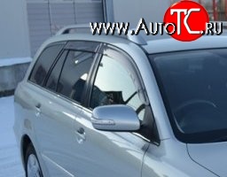 999 р. Комплект дефлекторов окон (ветровиков) 4 шт. (универсал) Russtal Toyota Avensis T250 универсал дорестайлинг (2003-2006)  с доставкой в г. Воронеж