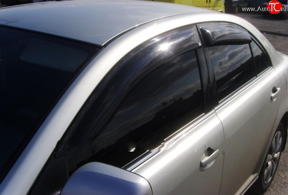 4 199 р. Дефлекторы окон (ветровики) Novline 4 шт Toyota Avensis T250 седан дорестайлинг (2003-2006)  с доставкой в г. Воронеж