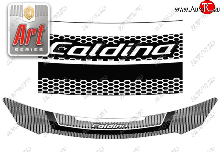 2 299 р. Дефлектор капота (Т241 Т246) CA-Plastiс  Toyota Caldina  T240 (2002-2007) универсал дорестайлинг, универсал рестайлинг (Серия Art серебро)  с доставкой в г. Воронеж