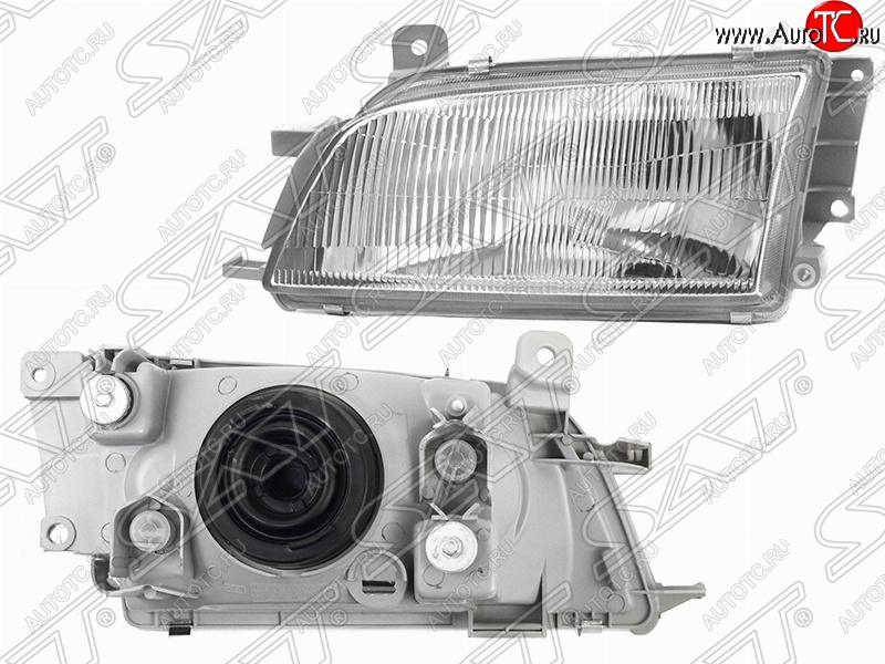3 559 р. Левая фара передняя SAT (вертикальное крепление) Toyota Caldina T210 дорестайлинг универсал (1997-1999)  с доставкой в г. Воронеж