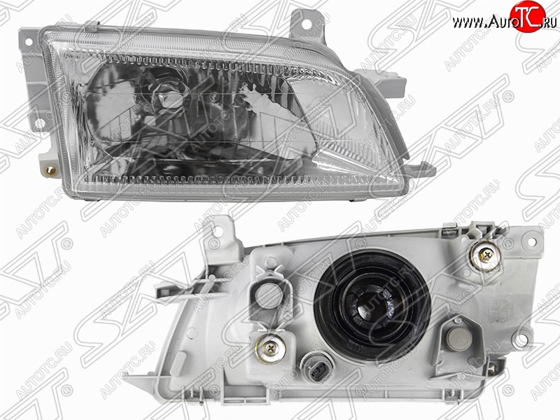 3 269 р. Правая фара передняя SAT (хрусталь, вертикальное крепление) Toyota Caldina T210 дорестайлинг универсал (1997-1999)  с доставкой в г. Воронеж