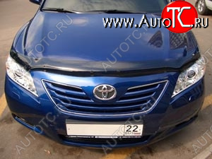 3 299 р. Дефлектор капота SIM  Toyota Camry  XV40 (2006-2011) дорестайлинг, рестайлинг  с доставкой в г. Воронеж