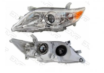 Левая фара TYC (не ксенон/без корректора, хром, Евросвет) Toyota Camry  XV40 (2009-2011) рестайлинг