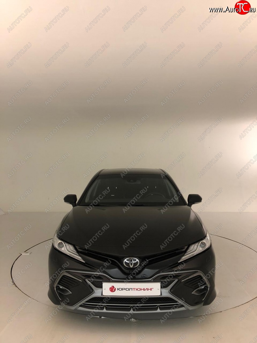 14 699 р. Накладка переднего бампера Yurol Toyota Camry XV70 дорестайлинг (2017-2021) (Неокрашенная)  с доставкой в г. Воронеж