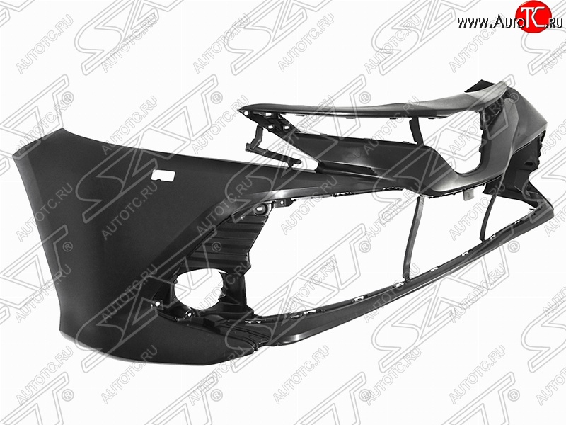 4 299 р. Передний бампер (под омыватели) SAT Toyota Camry XV70 дорестайлинг (2017-2021) (Неокрашенный)  с доставкой в г. Воронеж