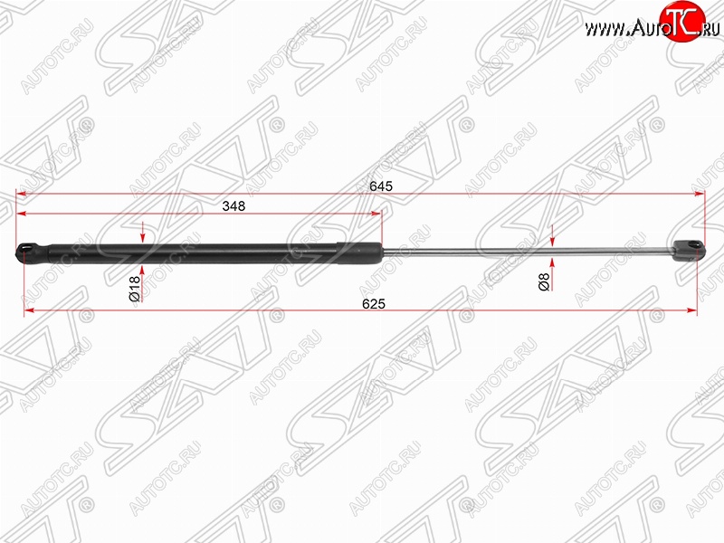 2 299 р. Газовый упор капота SAT Toyota Camry XV70 дорестайлинг (2017-2021)  с доставкой в г. Воронеж