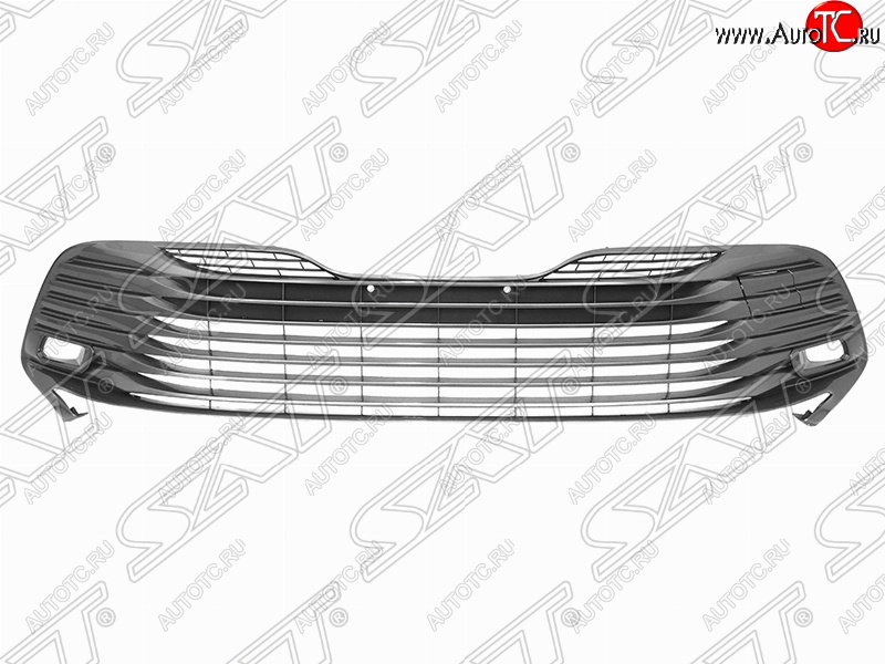 3 369 р. Решётка в передний бампер SAT Toyota Camry XV70 дорестайлинг (2017-2021) (Серая)  с доставкой в г. Воронеж