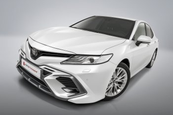 16 999 р. Накладка в центральный воздухозаборник переднего бампера Harius  Toyota Camry  XV70 (2017-2021) дорестайлинг (Неокрашенная)  с доставкой в г. Воронеж. Увеличить фотографию 3