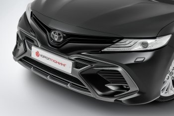 16 999 р. Накладка в центральный воздухозаборник переднего бампера Harius  Toyota Camry  XV70 (2017-2021) дорестайлинг (Неокрашенная)  с доставкой в г. Воронеж. Увеличить фотографию 7