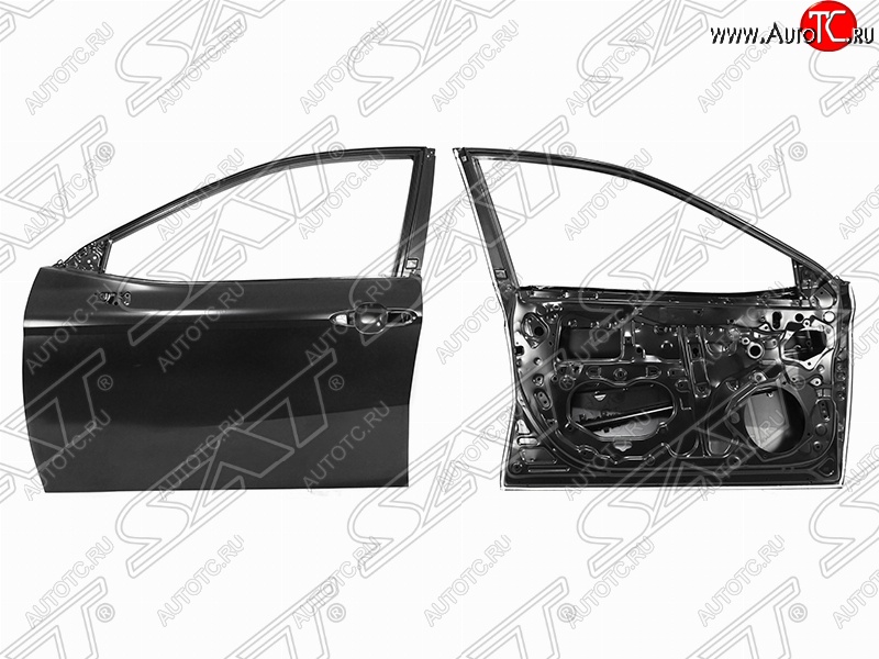 13 999 р. Левая дверь передняя SAT  Toyota Camry  XV70 (2017-2021) дорестайлинг (Неокрашенная)  с доставкой в г. Воронеж